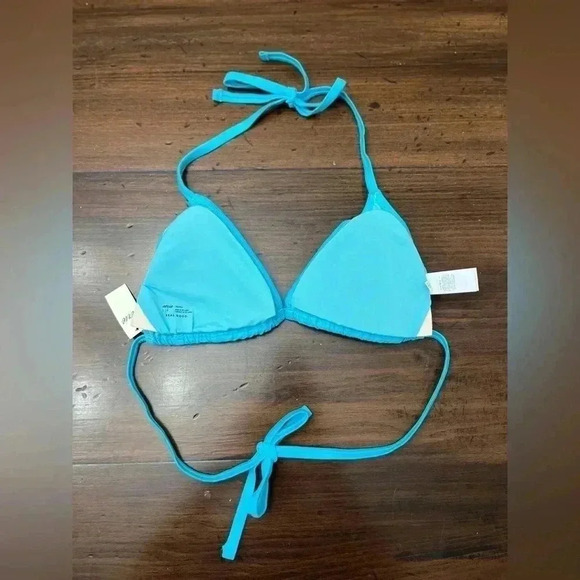 Aerie Bikini Top Turquoise Blue Size Large Versatile Beach Pool Cruise Resort - Picture 2 of 10